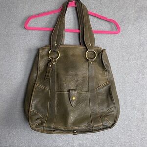 CATERINA LUCCHI Italian Leather Handbag Large Hobo Bag Purse tote